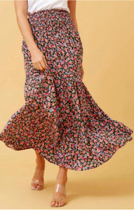 Caroline Morgan Floral Maxi Skirt