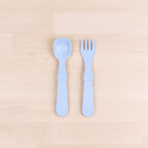 Fork and Spoon Set - Ice Blue