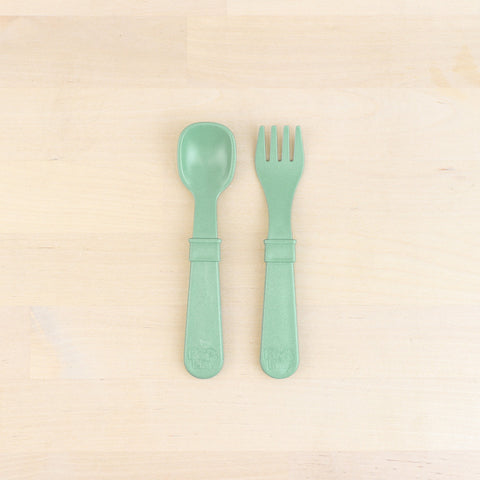 Fork and Spoon Set - Sage