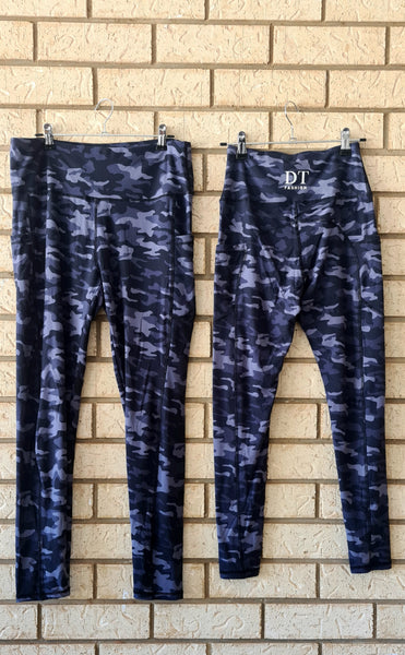 DT Fashion Leggings - Blue Camo