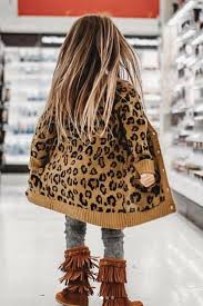 Chunky Leopard Knit Cardigan - Kids - Desert Threadz