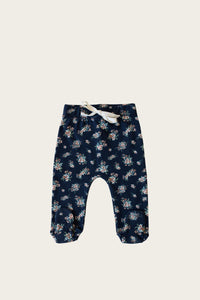 Footed Pant - Sapphire Floral